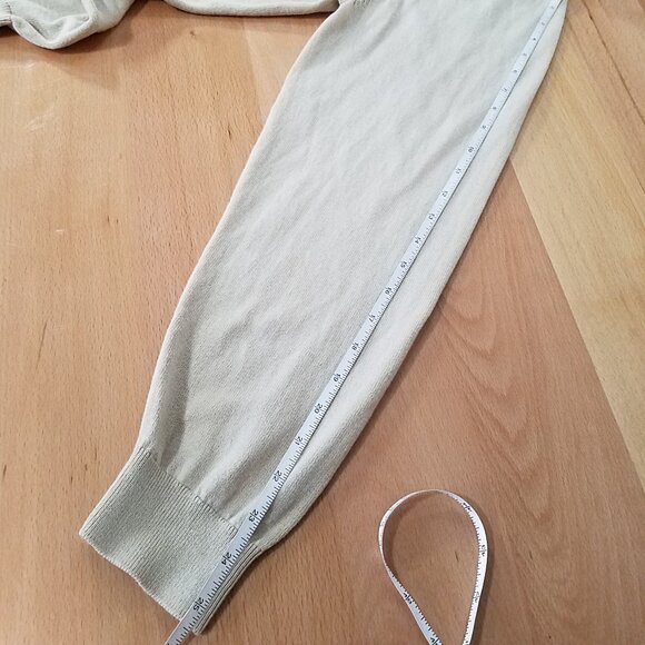 Paul Fredrick Men’s Polo Sweater –Size XL –Beige –Silk, Cashmere & Cotton Blend - Picture 6 of 14